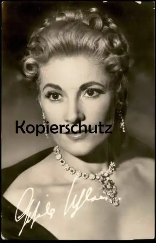 ALTE KARTE GISELA UHLEN FILM-SCHAUSPIELERIN HALSKETTE SCHMUCK STARFOTO VEB PROGRESS BERLIN DDR actress postcard hat cpa