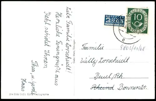 ALTE POSTKARTE KEHL AM RHEIN BLICK AUF STRASSBURG Strasbourg Ansichtskarte postcard cpa AK