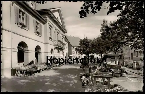 ÄLTERE POSTKARTE SCHOPFHEIM BADEN MARKT GASTHAUS KRONE marché market Schwarzwald Ansichtskarte AK cpa postcard