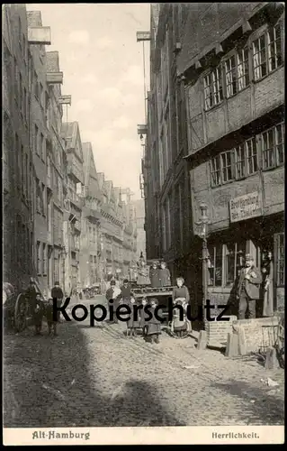 ALTE POSTKARTE ALT-HAMBURG HERRLICHKEIT GESCHÄFT BROT-HANDLUNG VON RICHARD THIELEMANN Ansichtskarte AK postcard cpa