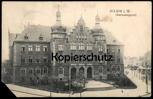 ALTE POSTKARTE HAMM IN WESTFALEN OBERLANDESGERICHT 1906 Gericht court Ansichtskarte AK cpa postcard