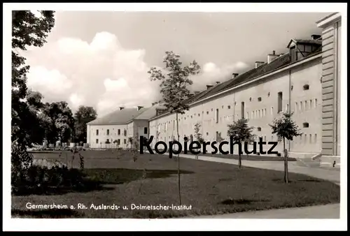 ALTE POSTKARTE GERMERSHEIM AM RHEIN PFALZ AUSLANDS- UND DOLMETSCHER INSTITUT Ansichtskarte AK cpa postcard