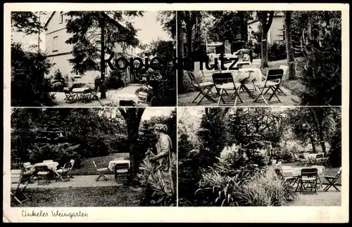 ÄLTERE POSTKARTE FREMDENHEIM HAUSEN UNKELER WEINGARTEN UNKEL AM RHEIN GROSSER PARK GARAGE AK Ansichtskarte cpa postcard