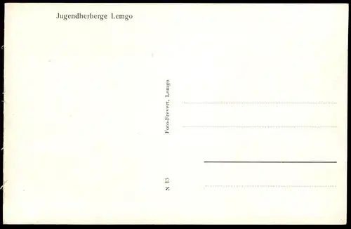 ALTE POSTKARTE LEMGO JUGENDHERBERGE GIEBELEMBLEM Ansichtskarte AK cpa postcard