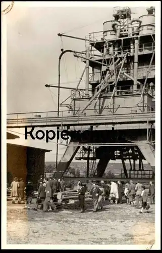 ALTE FOTO POSTKARTE KREMS AN DER DONAU ELEVATOR IM KREMSER HAFEN 1946 Niederösterreich Österreich postcard cpa photo