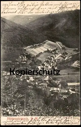 ALTE POSTKARTE HÜTTENSTEINACH SACHSEN-MEININGEN PANORAMA SONNEBERG THÜRINGEN AK Ansichtskarte postcard cpa