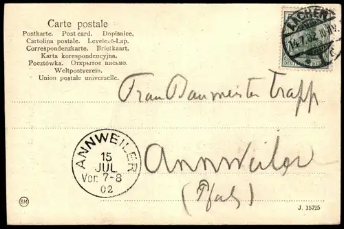 ALTE POSTKARTE AACHEN HEILIGTHUMSFAHRT 1902 HEILIGTUMSFAHRT DOM Aix-la-Chapelle Kirche Ansichtskarte AK cpa postcard