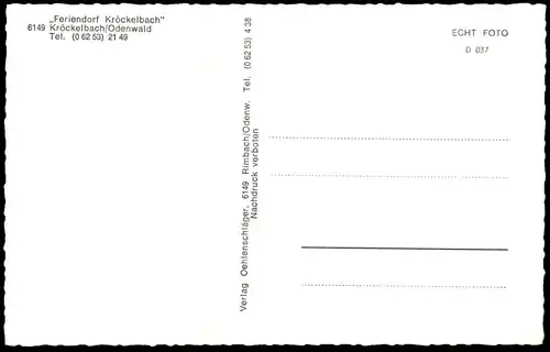 ÄLTERE POSTKARTE FERIENDORF KRÖCKELBACH FÜRTH IM ODENWALD BERGSTRASSE Kühe Kuh cows cow Ansichtskarte AK cpa postcard