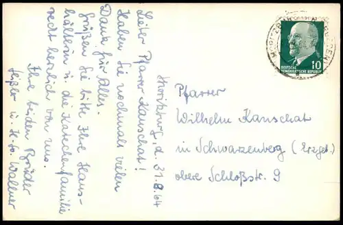 ALTE FOTO POSTKARTE MORITZBURG BEI DRESDEN VILLA VILLEN HÄUSER 1964 Ansichtskarte AK cpa photo postcard