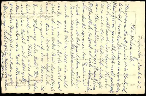ÄLTERE POSTKARTE GROSSPOSTWITZ OBERLAUSITZ MÖNCHWALDER BERG PANORAMA SACHSEN Budestecy Ansichtskarte postcard cpa AK