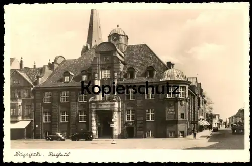 ALTE POSTKARTE BUXTEHUDE RATHAUS SPARKASSE 1942 Autos Pferdewagen Ansichtskarte AK cpa postcard