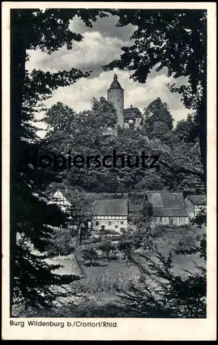 ALTE POSTKARTE BURG WILDENBURG BEI CROTTORF FRIESENHAGEN Kirchen Sieg Krottorf castle chateau Ansichtskarte cpa postcard