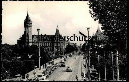 ÄLTERE POSTKARTE LUXEMBOURG AVENUE DE LA LIBERTÉ LUXEMBURG old cars car Auto Autos cpa postcard AK Ansichtskarte
