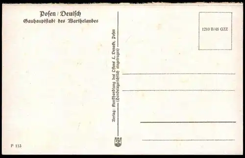 ALTE POSTKARTE POSEN POZNAN RATHAUS BEFLAGGUNG GESCHÄFT B. ANTKOWIAK Ansichtskarte AK cpa postcard Polska