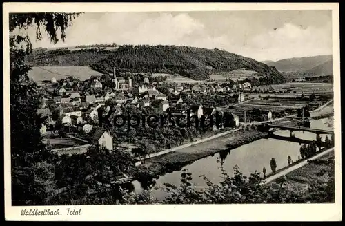 ALTE POSTKARTE WALDBREITBACH IM WIEDTAL TOTAL PANORAMA Wied Rengsdorf Ansichtskarte AK cpa postcard