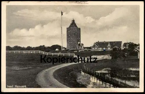 ALTE POSTKARTE INSEL NEUWERK LEUCHTTURM lighthouse phare Ansichtskarte AK cpa postcard