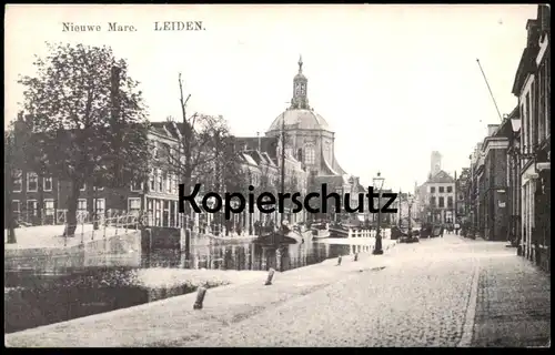 ÄLTERE REPRODUKTION REPRO POSTKARTE LEIDEN NIEUWE MARE Pays-Bas Nederland Ansichtskarte postcard cpa AK