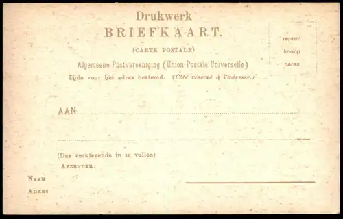 ÄLTERE REPRODUKTION REPRO POSTKARTE LEIDEN NIEUWE MARE Pays-Bas Nederland Ansichtskarte postcard cpa AK