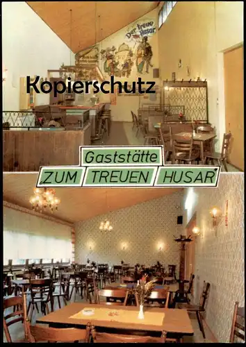 ÄLTERE POSTKARTE MECHERNICH LÜCKERATH EIFEL GASTSTÄTTE ZUM TREUEN HUSAR SPIELAUTOMAT AUTOMAT Ansichtskarte AK postcard