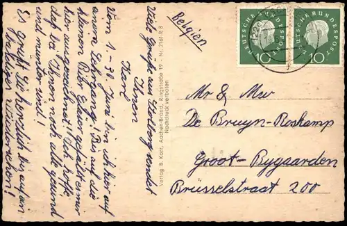 ÄLTERE POSTKARTE GRUSS AUS STOLBERG INDUSTRIEANLAGEN BURG AM SCHWANENTEICH ORTSPARTIE Ansichtskarte AK cpa postcard