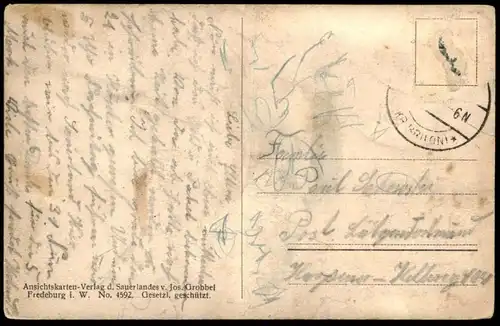 ALTE POSTKARTE ELPE SAUERLAND PANORAMA GESAMTANSICHT OLSBERG Ansichtskarte cpa AK postcard