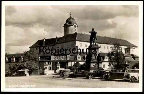 ALTE POSTKARTE LÁZNE PODEBRADY OLDTIMER BAD PODIEBRAD czech republic Tschechische Republik Ansichtskarte postcard cpa AK