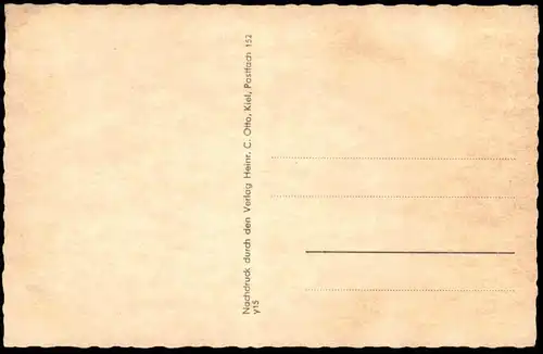 ÄLTERE POSTKARTE GRUSS AUS FLECKEBY KREIS ECKERNFÖRDE AN DER SCHLEI MÖWE VOGEL Ansichtskarte AK postcard cpa