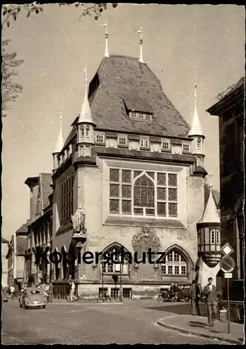 ÄLTERE POSTKARTE CELLE VATERLÄNDISCHES MUSEUM VW KÄFER Volkswagen Auto Motorrad Ansichtskarte AK cpa postcard