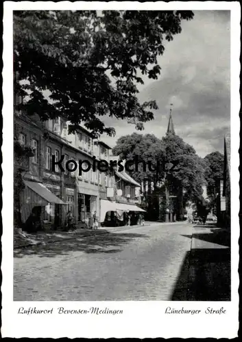 ÄLTERE POSTKARTE LUFTKURORT BEVENSEN-MEDINGEN LÜNEBURGER STRASSE AK Ansichtskarte cpa postcard