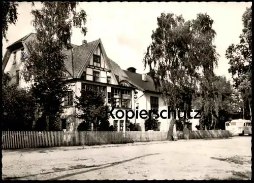 ÄLTERE POSTKARTE SCHIERHORN GASTHAUS ZUM NATURSCHUTZPARK HANSTEDT NORDHEIDE RUD. HENK RUF HOLM LÜNEBURGER HEIDE BUS AK