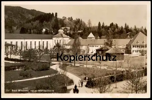 ALTE POSTKARTE BAD WIESSEE NEUE WANDELHALLE Ansichtskarte AK postcard cpa