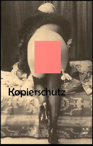 ÄLTERE REPRO ? POSTKARTE AKT NACKTE FRAU EROTIK POPO eroticism femme nus nude woman bottom nudity postcard