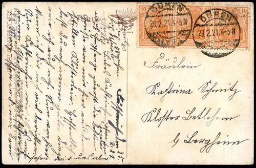 ALTE KÜNSTLER POSTKARTE PROFESSOR PHILIPP FRANCK SOMMER KUNST-KENNER-KARTE WOHLGEMUTH & LISSNER Frau Blumen woman