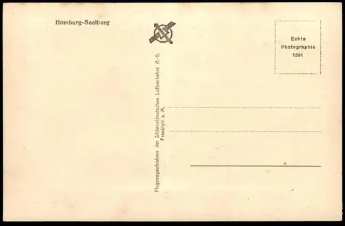 ALTE POSTKARTE RÖMER-KASTELL SAALBURG BAD HOMBURG FLIEGERAUFNAHME PANORAMA LUFTBILD Ansichtskarte postcard AK cpa