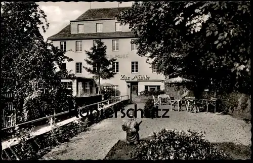 ÄLTERE POSTKARTE BAD NIEDERBREISIG HOTEL PENSION ZUR MÜHLE GARTENZWERG ZWERG BREISIG garden gnome Ansichtskarte postcard