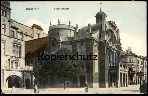 ALTE POSTKARTE BIELEFELD STADTTHEATER THEATER 1906 theatre AK Ansichtskarte cpa postccard