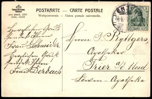 ALTE POSTKARTE BIELEFELD STADTTHEATER THEATER 1906 theatre AK Ansichtskarte cpa postccard