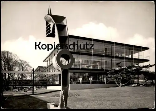 ÄLTERE POSTKARTE WELTAUSSTELLUNG BRÜSSEL PAVILLON D'ALLEMAGNE DEUTSCHLAND GERMANY DUITSLAND Ansichtskarte cpa