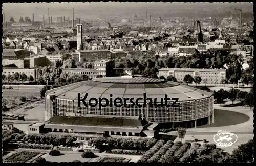 ÄLTERE POSTKARTE DORTMUND WESTFALENHALLE HALLE LUFTBILD Veranstaltungshalle AK cpa postcard Ansichtskarte