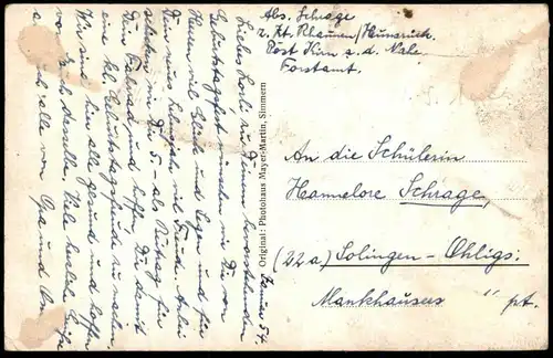 ALTE POSTKARTE SIMMERN HUNSRÜCK PANORAMA GESAMTANSICHT Ansichtskarte AK cpa postcard