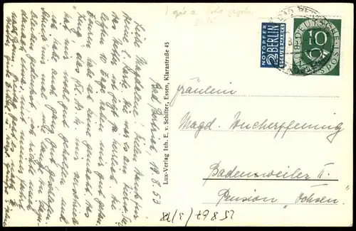 ALTE POSTKARTE BAD BERTRICH VILLA MEDUNA GERHARD BLANK TELEFON 115 Haus cpa postcard AK Ansichtskarte