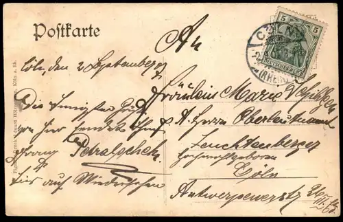 ALTE POSTKARTE KÖLN PARTIE AM NEUMARKT UND NEUES POLIZEIPRÄSIDIUM POLIZEI Rheinland Ansichtskarte AK postcard