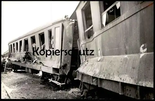 ALTE POSTKARTE ZUGUNGLÜCK ÖSTERREICH ENTGLEISUNG WAGGON WAGGONS BBÖ EISENBAHN 30ER JAHRE Zug Unglück