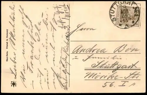 ALTE POSTKARTE HUNDE VERMENSCHLICHT SPIELEN SKAT DACKEL BULLDOGGE SPITZ DOGS play cards Hund dog chien postcard cpa AK