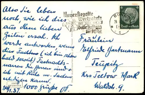 ALTE POSTKARTE BONN AM KAISERPLATZ UNTERFÜHRUNG DAME MIT HUT 1937 Kessel Karte hat Ansichtskarte AK cpa postcard