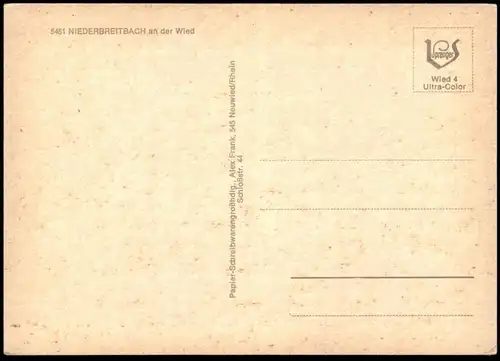 ÄLTERE POSTKARTE FREUNDLICHE GRÜSSE AUS NIEDERBREITBACH WIED Waldbreitbach Neustadt Ansichtskarte AK cpa postcard