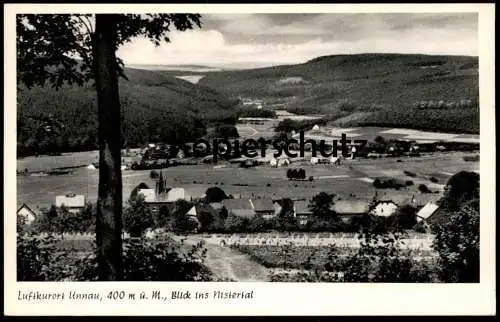 ÄLTERE POSTKARTE UNNAU LUFTKURORT BLICK INS NISTERTAL PANORAMA BAD MARIENBERG Westerwald Ansichtskarte AK cpa postcard