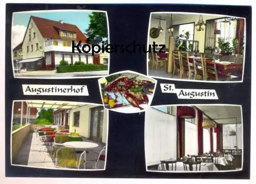 ÄLTERE POSTKARTE ST. AUGUSTIN HOTEL AUGUSTINERHOF INHABER H. A. HINTERKEUSER ANERKANNTE KÜCHENLEISTUNG Ansichtskarte AK
