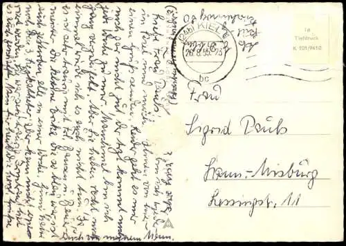 ALTE POSTKARTE KIEL HOLTENAU SCHLEUSE KANALSCHLEUSE FRACHTSCHIFF Schiff cargo ship canal postcard cpa