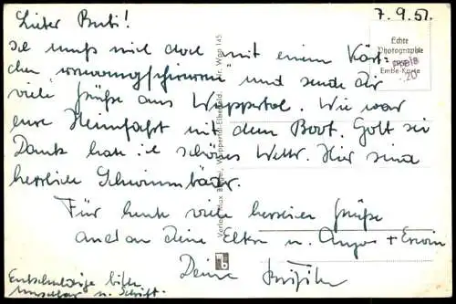 ALTE POSTKARTE WUPPERTAL THALIA THEATER BEI NACHT JOHANNA VON ORLEANS Jeanne d'Arc Ansichtskarte cpa postcard AK